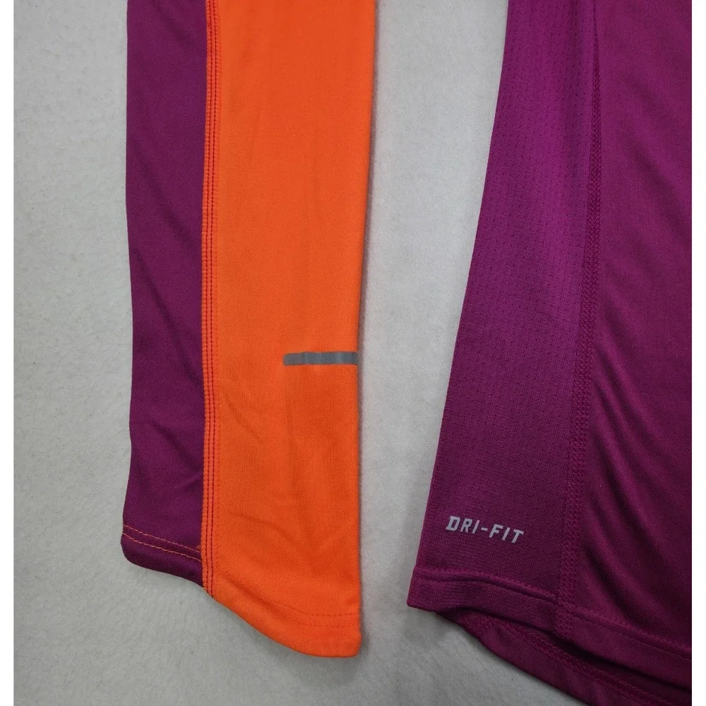 Nike Miler Dri-FIT‎ Running Shirt Womens M LIMITED USE Long Sleeve Reflective
